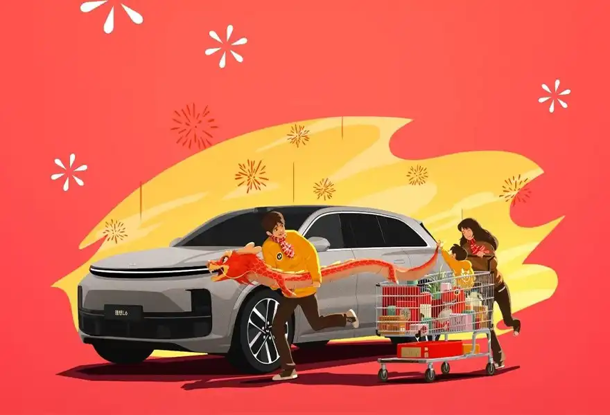 Li Auto опубликовала предварительные изображения пятиместного внедорожника LiL 6